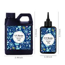 500g/1000g Upgraded Epoxy Resin, Transparent UV Glue, Resin Casting, Fast UV Curing, DIY Jewelry And Crafts Making