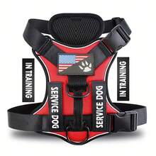 Tactical Pet Protection Harness, 5-Point Safety System, Shock Absorption & Night Vision, Universal Size Dog Vest - Multicolor - View 3