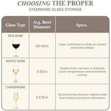 Cajas de almacenamiento con divisores de champaña – Juego de 2 – Cada una tiene capacidad para 12 vasos de hasta 9,5 cm de ancho, funda de microfibra acolchada con asas, protege el vaso, ideal para - Copa de champán - Ver 5