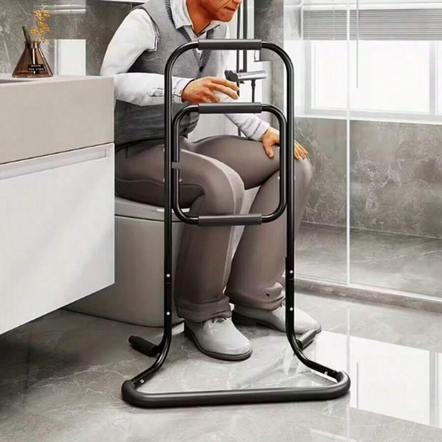 Bedside Handrail with Elderly Assist Standing Aid - Negro - Ver 1