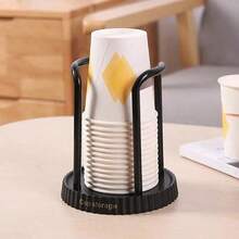 1 Pc Paper Cup Holder, Disposable Cup Extractor, Multifunctional Cup Storage Rack, Household Coffee Tea Cup Holder, Home Kitchen Supplies - Nhiều màu - Xem 6