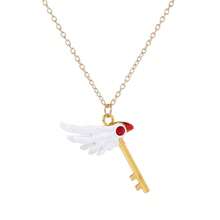 1pc 2025 Latest Trending Cross-Border Card Captor Sakura Necklace, Magical Girl Sakura's Bird Staff Keychain Pendant, Birthday Gift, Halloween Gift, Party Gift, Best Gift - Multicolor - View 9