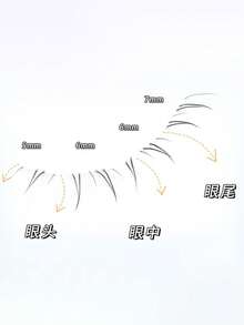 80pcs Natural-Looking Transparent Stem Individual Cluster Segmented False Eyelashes, Suitable For Daily Use