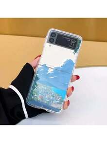 Anime Scenery Case For Samsung Galaxy Z Flip 5 7 ZFlip 6 Transaprent Clear Landscape Cover For Samsung ZFlip 4 Z Flip 3 Fundas - 樣式 4 - 查看 8