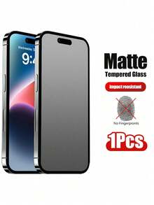 1 件高清磨砂钢化玻璃屏幕保护膜，防指纹、防刮、防水、防震、易于安装，兼容 16/16 Plus/16 Pro/16 Pro Max/15/14/13/12/11 Pro Max/XR/X/XS Max/7/8 Plus/17/17 Air/17 Pro/17 Pro Max