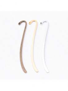 10 chiếc bookmark kim loại trống, bookmark mặt dây chuyền trang sức tự làm, vật liệu thủ công dành cho người yêu sách. - Nhiều màu - Xem 4