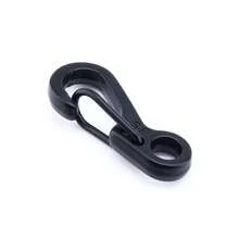 Mini EDC Carabiner For Keychain, Survival Tool With Integrated Spring, Made Of Durable Alloy, Finely Detailed Workmanship - Hitam - View 5