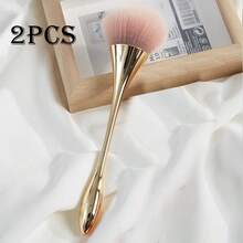 1/2支装大号散粉刷套装，柔软腰部化妆刷，轮廓单支刷套装 - 彩色 - 查看 29