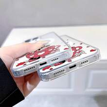 Disney Mickey Mouse Patterned Phone Case With Love Balloons And Hearts Design. Compatible With IPhone 17, 16, 15, 14, 13, 12, And 11 Pro Models. Made Of TPU, Featuring Shockproof Protection. A Perfect Gift For Family, Friends, Birthdays, Valentine's Day, And Other Special Occasions. - 無色 - 查看 5