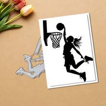 Creative Basketball Cutting Dies, DIY Scrapbooking Album And Embossing Stencil, Greeting Card Making Tool, Card Paper Cutting Crafts ,Gift Card Making Template Die Cuts.