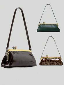 Bolso de mano de metal con bola redonda, nueva bolsa francesa elegante para mujer, bolso de noche de hombro 2025 - Multicolor - Ver 1