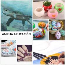 11 Piezas Pinceles para Pintura Acrlica, Juego Profesional para Detalle Fino de Artistas, leo, Acuarela, Miniaturas, Modelismo, Pintura Facial, Manicura y Principiantes - como se muestra en la figura - Ver 7