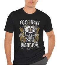 Football Warrior, Football Lovers, Who Dat, Shirt For Saints Fan, Football Fans, Nola Shirt, Team Color Shirt, Black And Gold Shirt, New Orleans - 黑色 - 查看 1