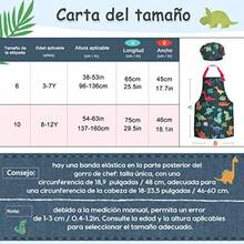 CYPNAnpro Juego completo de cocina y horneado para niños 27 piezas incluye delantales para niñas gorro de chef manopla y utensilio para disfrazarse de chef juego de rol profesional para niños de 3 a 7 añosFashion - 224536109 - Ver 5