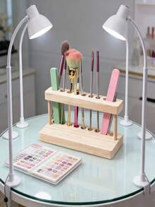 1 hộp đựng bút vẽ móng và cọ trang điểm dung tích lớn, giá trưng bày bút đính đá và cọ vệ sinh móng, hộp đựng kìm cắt móng, khay đựng dụng cụ làm móng để bàn. - Nhiều màu - Xem 7