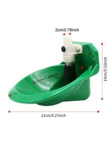 Green Sheep Water Bowl Plastic Valve Automatic Goat Water Dispenser Drinking Troughs Farm Animals Sheep Drinking Water Equipment
