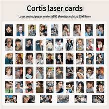 CORT1S 照片卡收藏套装，55张高清双面LOMO迷你卡，来自首张迷你专辑《COLOR OUTSIDE THE LINES》、主打歌《What You Want》，成员包括MART/I/N JAMES、JUHOON、SEONGHYEON、KEONHO。粉丝周边，签名卡和自拍卡，限量版偶像收藏品，流行音乐周边，DIY剪贴簿和日记装饰，创意精美礼盒包装，CORT1S粉丝2025年生日和节日礼物 - 單件 - 查看 3