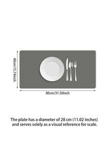 1pc Solid Color Diatomite Absorbent Mat, Dish Drying Pad, Heat Resistant Insulation Mat For Kitchen, Countertop, Coffee Machine, Suitable For Kitchen, Tabletop, Coffee Machine, Bar, Kitchen Accessories - Multicolor - View 21