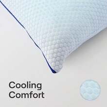 Tri-Comfort Almohada de refrigeracin  Soporte Ajustable y firmeza  Funda de refrigeracin  Alivio de presin  Ayuda a Reducir el Dolor de Cuello  Espuma viscoelstica Premium y - estándar - Ver 5