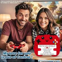 1 pieza Artesanía de ganchillo roja, regalo de energía positiva hecho a mano con tarjeta de felicitación festiva, decoración de escritorio creativa y regalo del Día de San Valentín para amigos y colegas. Adecuado para decoración de habitaciones, adornos de sala de estar, decoración de sala de estar, decoración de fiestas. También se puede usar para dar regalos, el Día de San Valentín, regalos del Día de Acción de Gracias, regalos para niñas y regalos casuales. Stitchkiva. No apto para menores. - Multicolor - Ver 8