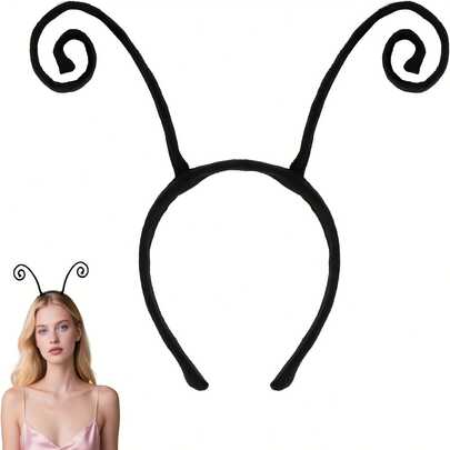 3pcs Adjustable Headbands With Butterfly, Bee And Insect Antenna Designs - Suitable For Christmas, Halloween And Theme Parties