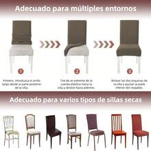Chair Covers - Marron clair Marrón Claro - Voir 7
