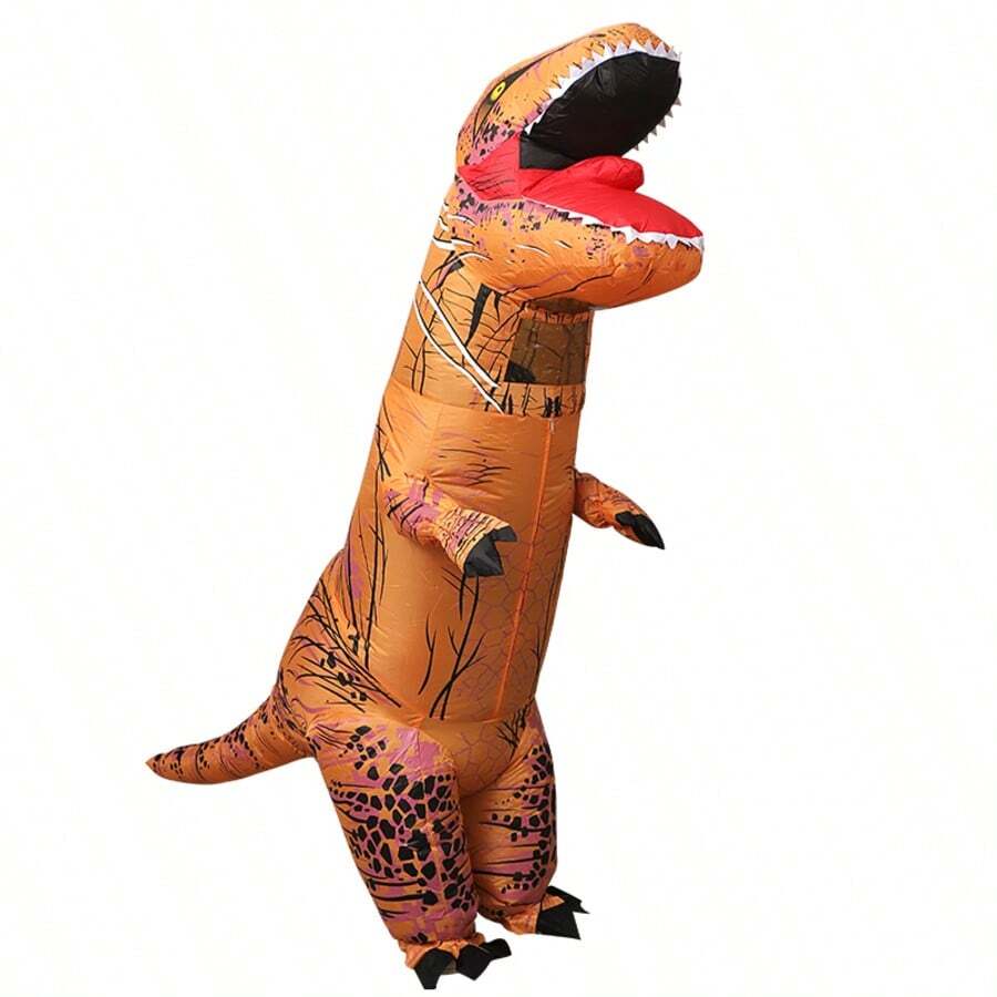 1 bộ trang phục khủng long bạo chúa Tyrannosaurus Rex bơm hơi dành cho người lớn, trang phục bơm hơi unisex - Trang phục hóa trang toàn thân theo chủ đề, phù hợp cho Halloween, lễ hội hóa trang, Giáng sinh và các bữa tiệc khác nhau. - Màu gốc của Tyrannosaurus Rex - Xem 1