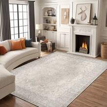 1Pc Large Modern Area Rugs For Living Room, Soft  Boho Washable Indoor Carpet, Low Pile Lightweight Large Print For Bedroom, Dining Room, Playroom, Office, Pink, Low Pile Carpet - 樣式 2 - 查看 2