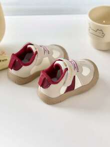 1双男女通用新款低帮运动鞋，软底防滑，适合婴幼儿休闲步行，时尚百搭儿童跑步鞋，适合春、夏、秋、冬四季穿着。 - 酒紅色 - 查看 5