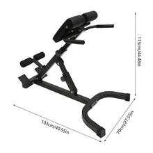 ZhdnBhnos Multi-Functional Bench, Lbs Hyper Back Extension Roman Chair Abdominal Exercise Equipment Multi-Functional Hyperextension Back Strength Exercise Bench W/Rubber Foot Covers For Home Gym Hotel - Variant,1 - View 2