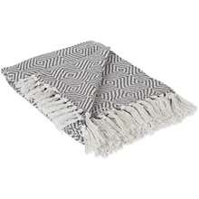 DII Diamond Throw Collection - Algodón Tela, 50 x 60 Pulgadas, Gris Mineral(50x60" Gris mineral) - 50*60 - Ver 2