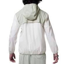 Nike Chaqueta ligera y cómoda de tejido para adolescentes varones - Blanco Verde - Ver 2
