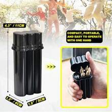 1pcs Black Or Green All-In-One Flip Top Case | Compact & Portable Carry Solution For On-The-Go - Black - View 6