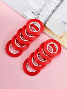 5/10/20卷 5米装饰气球丝带，防撕裂气球卷，生日、婚礼、节日DIY装饰必备派对气球配件 - 紅色 - 查看 10