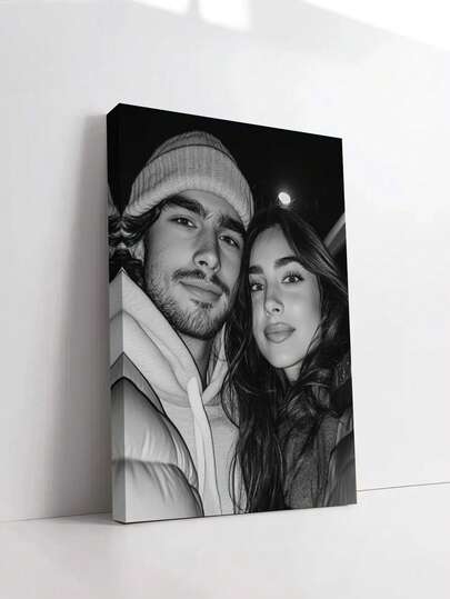 1 pezzo Tela personalizzata per parete, cartellone senza cornice personalizzato, tela incorniciata per interni accogliente, ricordo di matrimonio, decorazione per matrimonio, decorazione pasquale, regalo per la festa della mamma, regalo per la festa del papà, regalo commemorativo personalizzato, adatto per Pasqua, matrimonio, festa della mamma, festa del papà, San Valentino, decorazione per la stanza, elemento personalizzabile, decorazione da camera da letto, regalo personalizzato, immagine, foto, opera d'arte da parete incorniciata, regalo per il migliore amico, regalo per la famiglia, regalo di compleanno, regalo per il fidanzato, la fidanzata, la famiglia, l'amante, l'amico, amore eterno