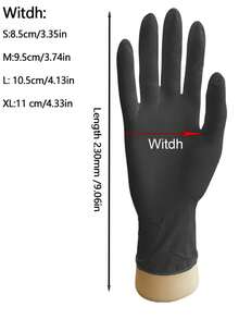 Powder-Free Disposable Nitrile Gloves, Available In S/M/L/XL, Durable Household Cleaning Gloves, Suitable For Kitchen, Bathroom, Cleaning, Food Handling, Tattoo, Beauty, Hair Dye, Pets, Salons, Cleaning Supplies, Small Appliances (No Packaging Box)