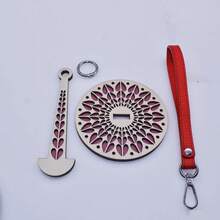 1pc Wooden Wrist Yarn Holder, Portable Wrist Yarn Organizer, Handmade Knitting Tool Accessory, Creative Yarn Ball Holder, Decorative Weaving Tool, Craft Supplies - Wrist Creel - View 16