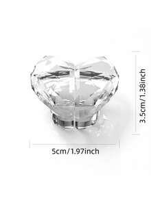 5个装 - 创意马桶水箱按钮辅助装置，新款钻石心形马桶冲水按钮，时尚马桶冲水按钮 - 彩色 - 查看 4