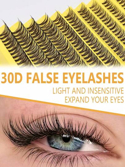 200片装 30D/40D/80D D型卷翘浓密假睫毛套装，DIY假睫毛套装，超浓密黑色假睫毛套装，日常妆容黑色假睫毛套装，D型卷翘浓密假睫毛套装，黑色单片假睫毛套装（200片），8-16mm混合单片假睫毛套装，居家DIY，Rizos D型卷翘浓密假睫毛，迷你旅行DIY睫毛套装，单片假睫毛，假睫毛