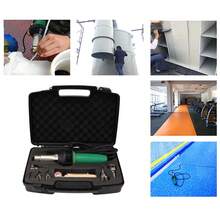 Soldador De Plástico De Aire Caliente De 1600 W, Pistola Calor Aire Caliente Plástico Pvc Soldadura Kit, Antorcha De Soldadura De Pistola De Aire Caliente, Pistola De Calor, Soplete De Soldadura Portátil Con Varias Boquillas - Tipo de Enchufe A USA (110-127V) - Ver 11