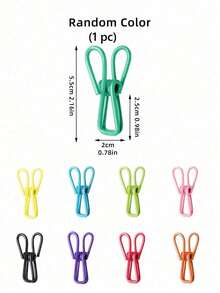 1pc/5pcs/15pcs Portable Random Color Sealing Clips, Stainless Steel Sealing Clips, Snack Bag Clips, Suitable For Clothes Clips, Food Bag Sealing, Storage Bags And Sketch Clips - Sealing Clip - View 10