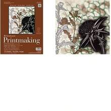 Strathmore 62433110 - Bloc de Papel para impresin, 11 x 14 Pulgadas, 15 Hojas, Color caf - 11" x 14" (28 cm x 35 cm) - Ver 1