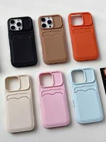 Étui de téléphone  texturé de couleur unie minimaliste, qualité souple compatible avec Apple 16/16Plus/16Pro/16Promax, 15/15Plus/15Pro/15Promax, 14/14Plus/14Pro/14Promax, 13/13Pro/13Promax, 12/12Pro/12Promax, 11/11Pro Max, anti-poussière, haute valeur, populaire - Multicolore - Voir 1