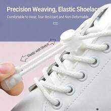 1 paire de lacets élastiques sans laçage, taille unique convenant aux enfants et aux adultes, adaptés aux chaussures de sport et aux chaussures décontractées. Choix printemps/été, cadeaux pour demoiselles d'honneur, décoration de chambre, plage, voyage, pour hommes, pour femmes, vacances, Journée de la femme, accessoires essentiels de voyage, faveurs de mariage, Y2K, chambre, accessoires de voiture pour femmes, décoration de cuisine, articles mignons - Noir - Voir 2