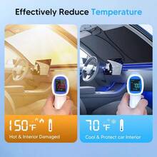 Parasol para Parabrisas para  Tucson Accessories 20162025 2026, Protector de Parasol Plegable Que bloquea los Rayos UV y Mantiene tu Coche Fresco - para  Tucson 2022 - Ver 2