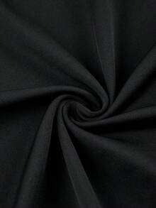 abyoxi 女士黑色露肩露背裹身褶皱腰连衣裙，3D立体花卉贴花网纱拼接，修身长裙，性感优雅，时尚迷人，浪漫约会、派对、正式场合皆宜，春夏修身长裙 - 黑色 - 查看 10