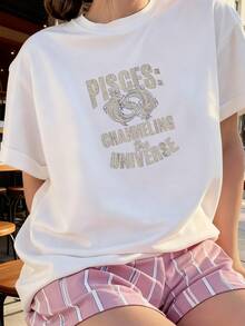 Pisces Channeling The Universe Pisces T Shirt - 白色2 - 查看 1