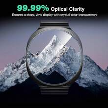 3pcs Galaxy Watch 4 Screen Protector, Tempered Glass Material, Anti-Scratch, 9H Hardness, High Definition - 3pcs, Transparent - View 4