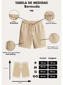 Conjunto Camiseta Bermuda Masculina Nova Coleção Casual  Algodão Nobre Ideal Para o Dia a Dia - Cinza - Visão 4