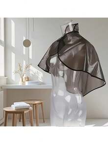 Professional Hair Dyeing & Perming Cape, Waterproof & Oil-Proof Shoulder Cover, Hair Salon Apron, Hairdressing Tool - Light Grey - View 6